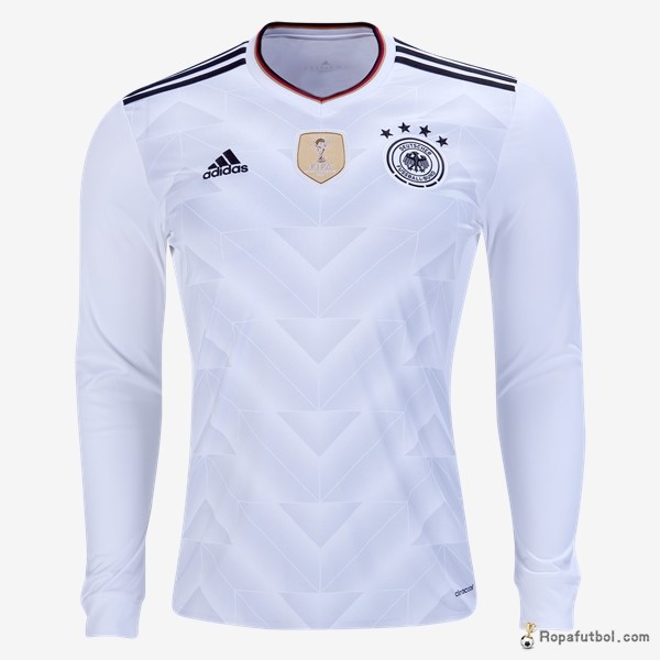 Camiseta Alemania Replica Primera Ropa ML 2017 Blanco